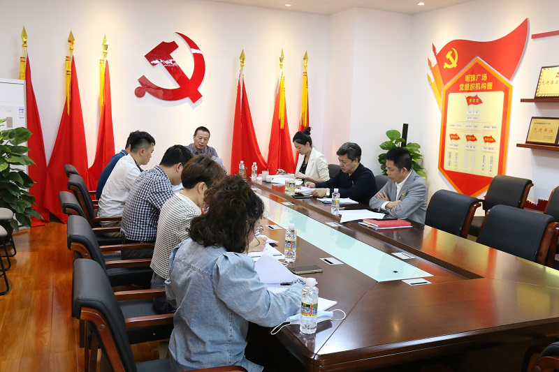 海南明珠广场党总支召开2021年度组织生活会