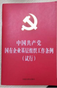 商业党支部集中学习《中国共产党国有企业基层组织工作条例（试行）》